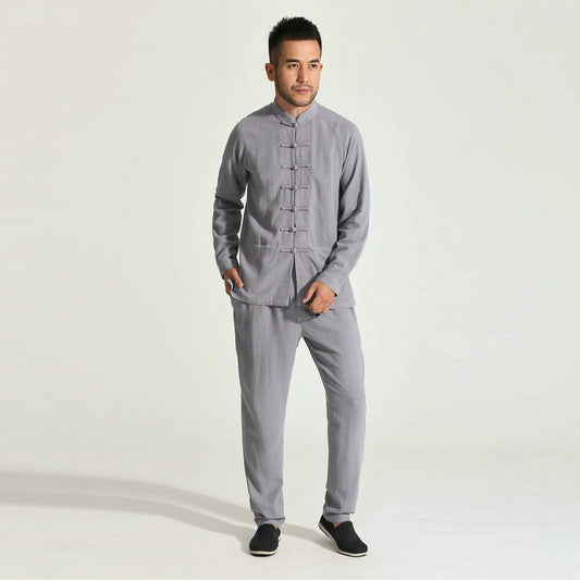 Zen Mood Men Top And Pant  2 Picecs Suit Set