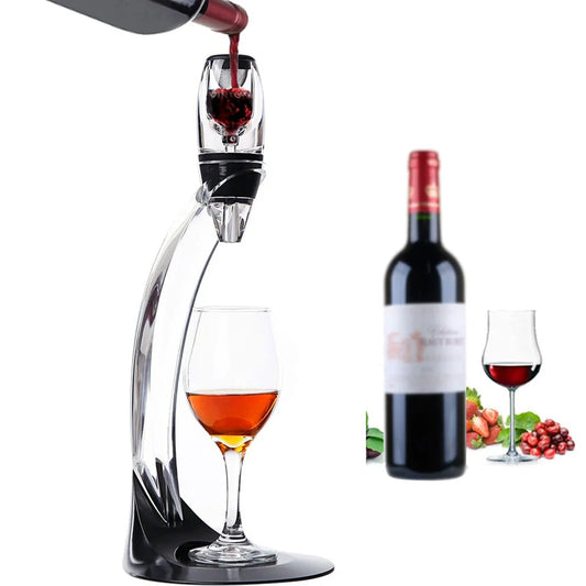 Red Wine Decanter Pourer With Filter Stand